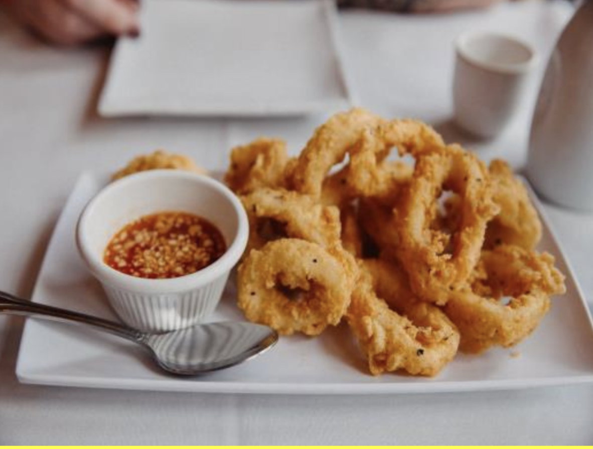 Thai fried calamari with thai chilli sauce _0