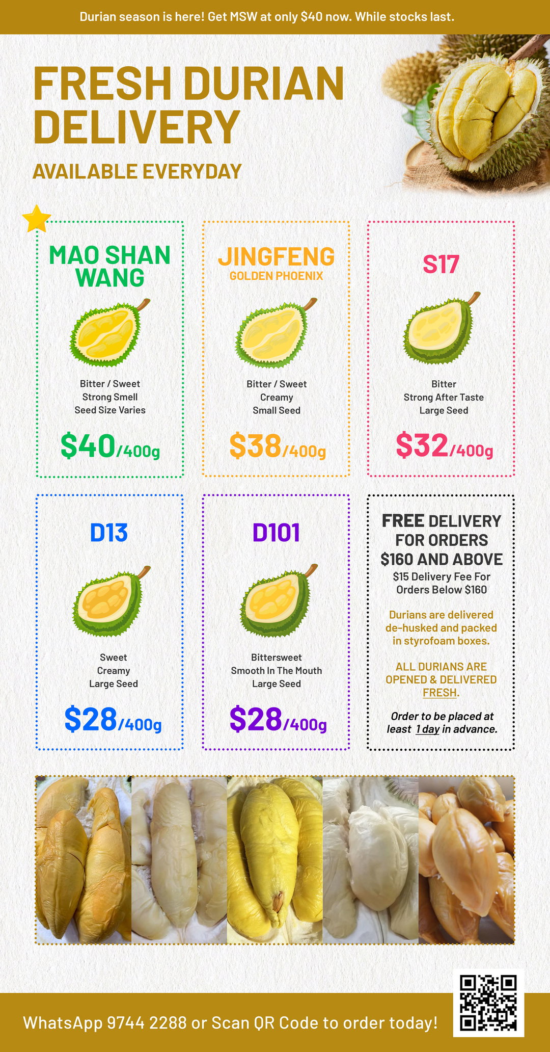 Fresh Durian Delivery 