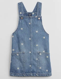 Embroidered Denim Daisy