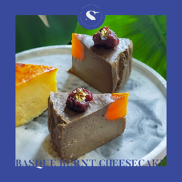 Hojicha Delight | Basque Burnt Cheesecake