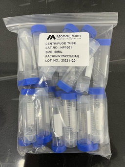 CENTRIFUGE TUBE 50ML SELF-STANDING BOTTOM WITH SCREW CAP (HP1001) (PCS), 
