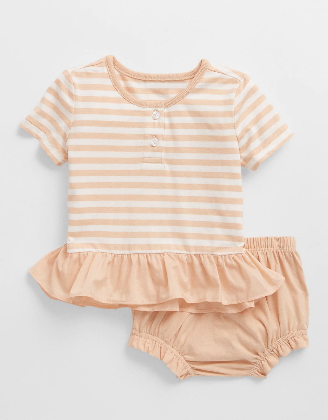 Peplum Two Piece in Stripes_0