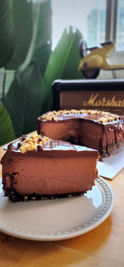 Ultimate Baked Belgian Chocolate Cheesecake