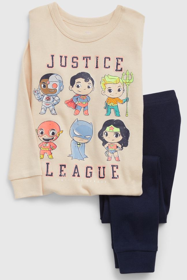 Organic Cotton Justice League PJ Set_0