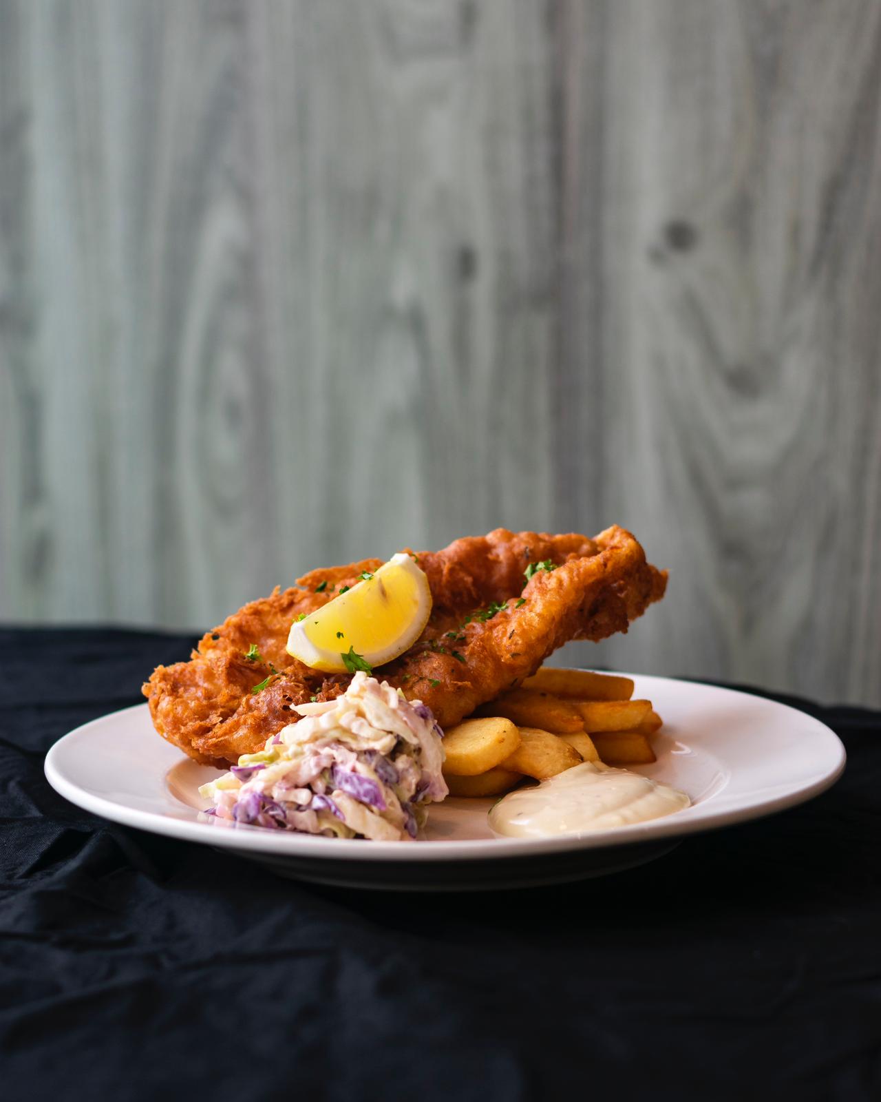 Beer Battered Fish & Chips 