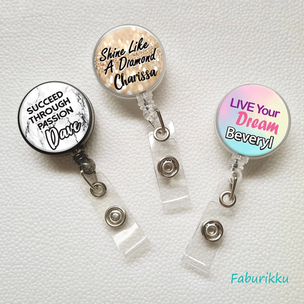 Motivate Quotes Badge Reel (Clip On) 