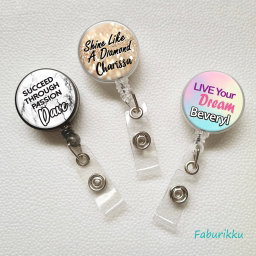 Motivate Quotes Badge Reel (Clip On) 