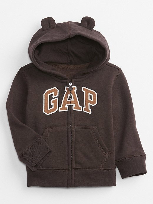 Zip Hoodie in Coffee_1