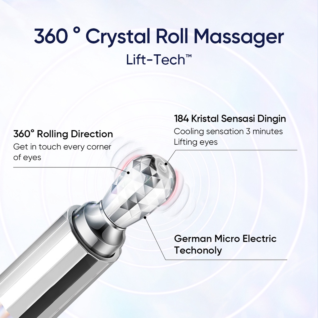 Skintific 360° Crystal Massager Lifting Eye Cream 20g
