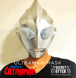 Ultraman full face mask with LED Glowing Eyes!