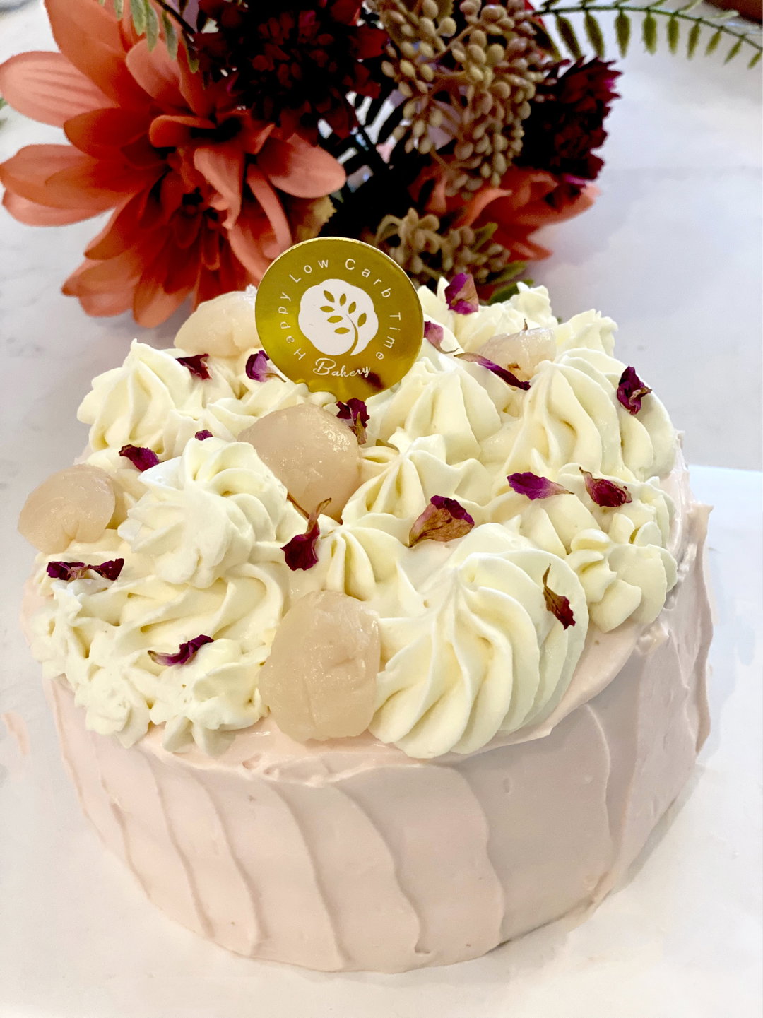 ๐๐นLychee Rose Cake (alcohol free)