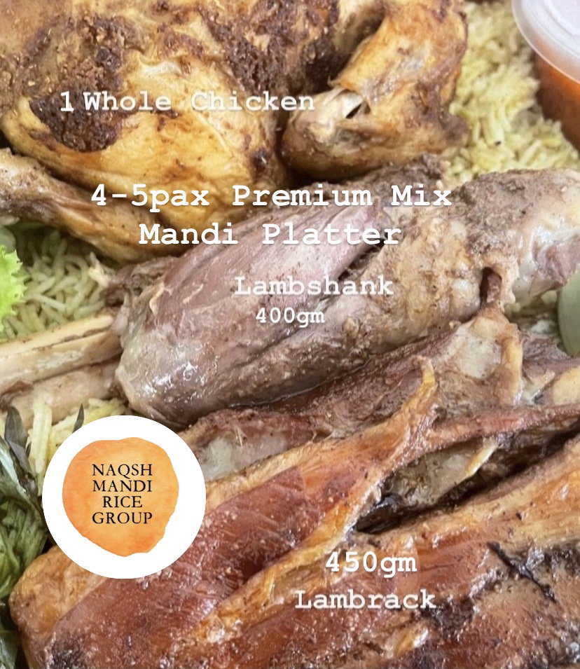 4-5pax Premium Mix Mandi Platter