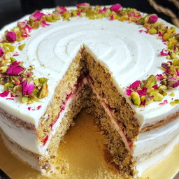 Pistachio Rose Love Cake