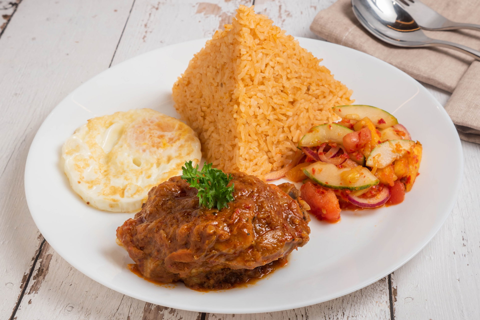 Yogurt Curry Chicken with Tomato Rice  |  酸奶咖哩鸡番茄饭  _0
