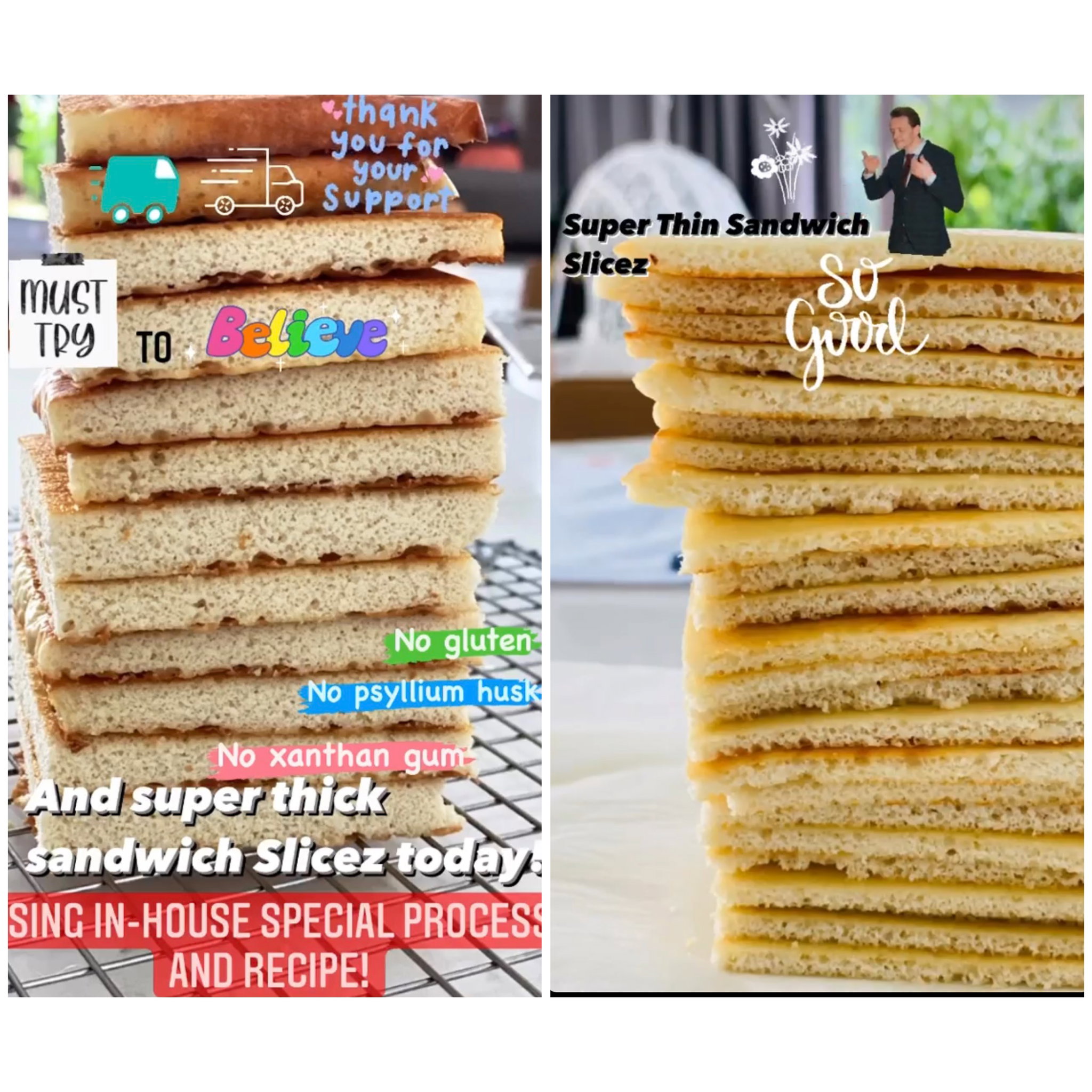 🥪 Keto Sandwich Slices (12 Thick)_0