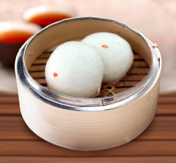 No.18 豆沙包Red Bean Bun (2pcs) Vegetarian