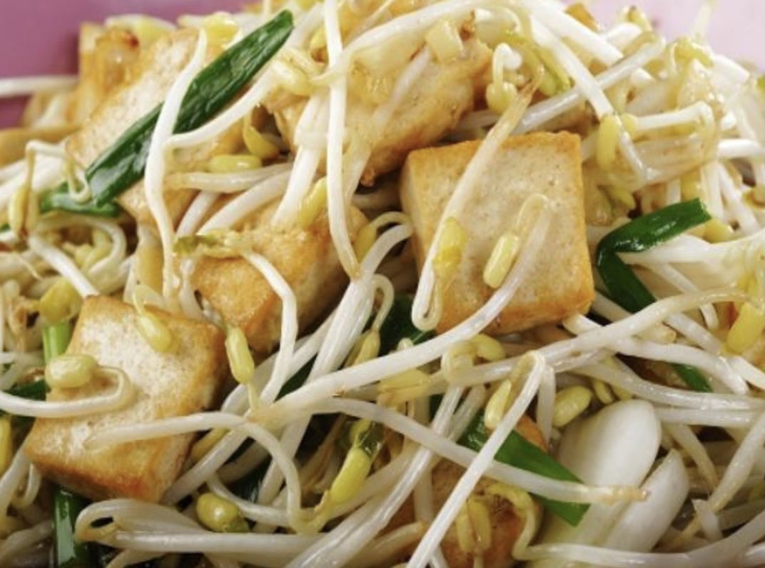 Stir fry beansprout with tofu_0