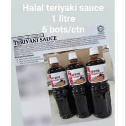 6 BOTS HALAL TERIYAKI SAUCE 1 LITRE (JAPAN RECIPE) 6 BOTS/CTN. CT26