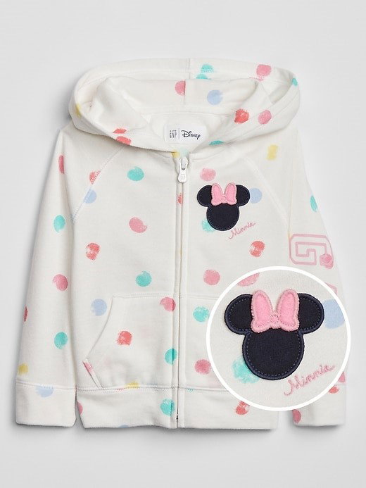 Zip Hoodie Minnie Mouse in ivory cream frost_0