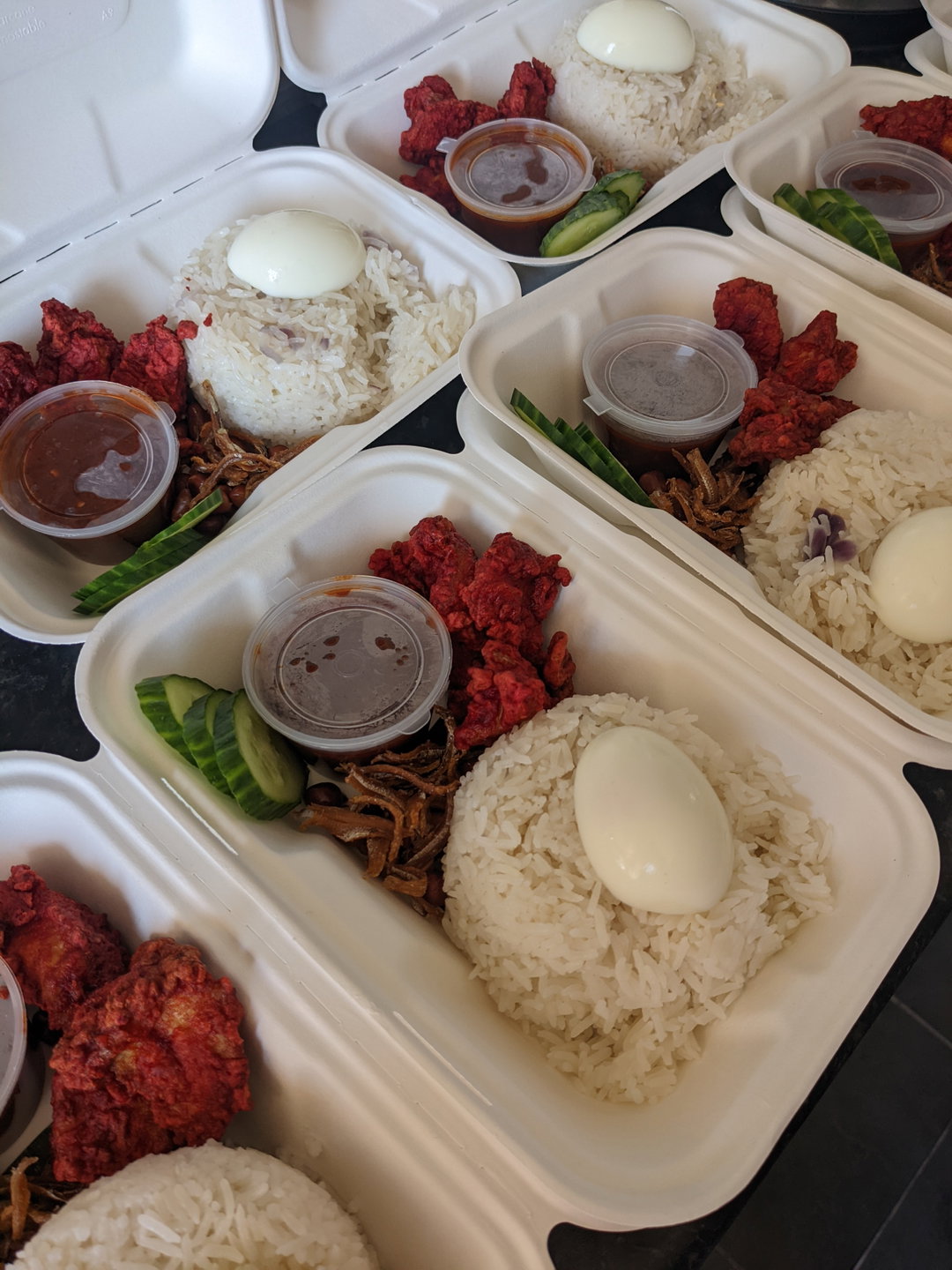 Nasi Lemak With Ayam Goreng Mamak
