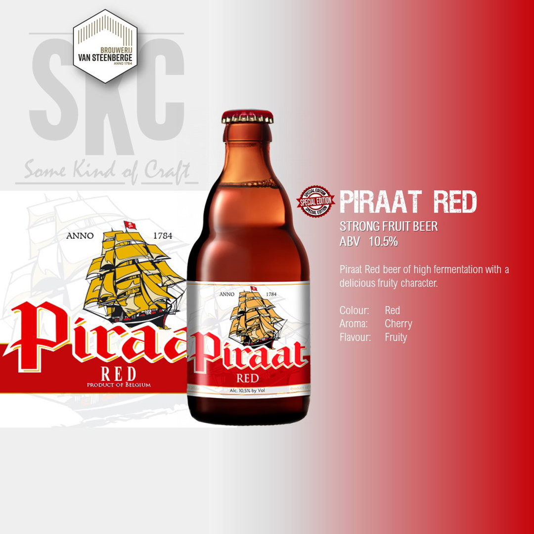 Piraat Red Fruit Beer 10.5% [1, 4 or 24 Btls] 