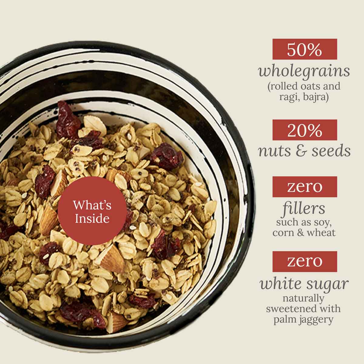 Toasted Millet Muesli   Cranberry & Almond_1