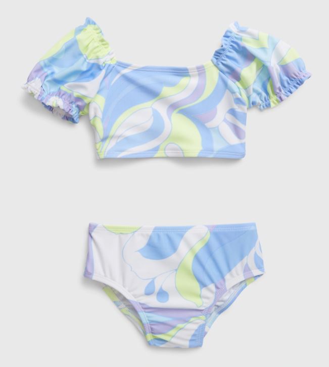 Abstract Swim two piece_0
