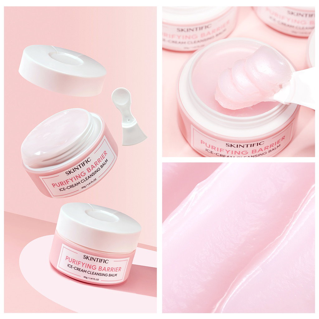 Skintific Purifying Barrier Ice Cream Cleansing Balm 25g_4