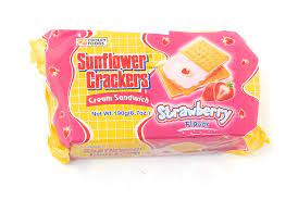 Sun flower Biscuit Strawberry cream_0
