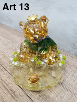 Bear Art Set (Includes 1 Bear Love + Heart Shaped Butter Cookies + Iridescent Flower)