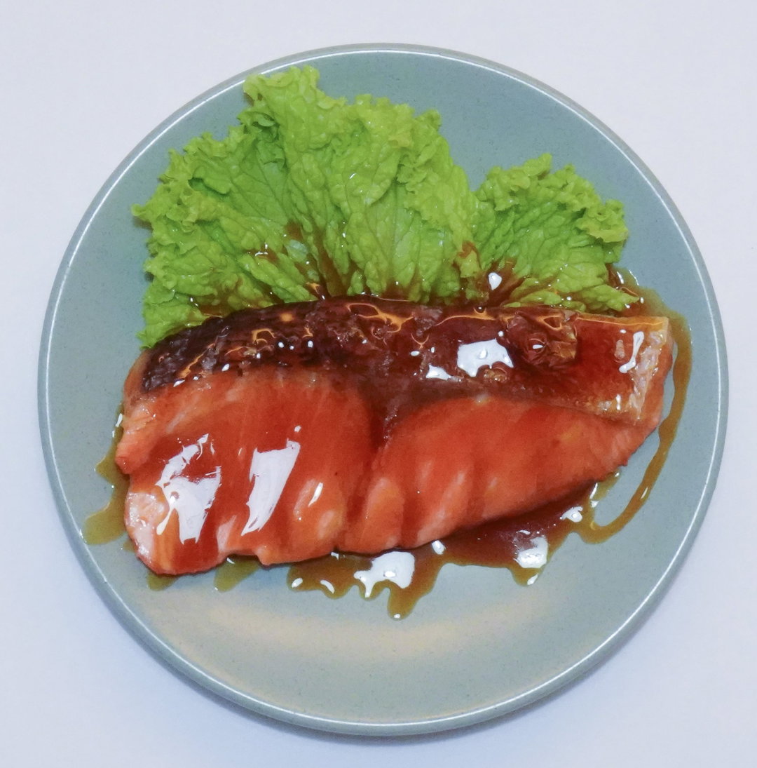 E004. Salmon Teriyaki 鮭照り焼き