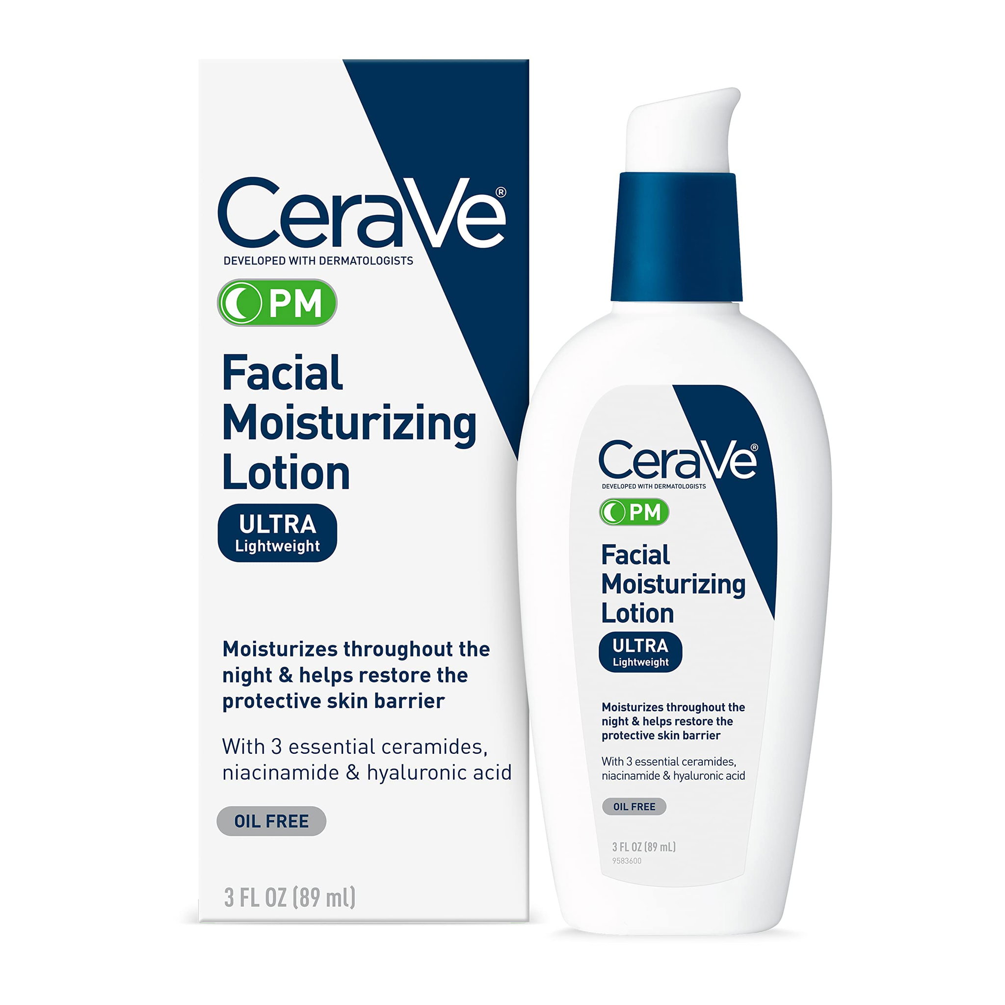 CeraVe PM Facial Moisturizing Lotion 3 FL Oz._0