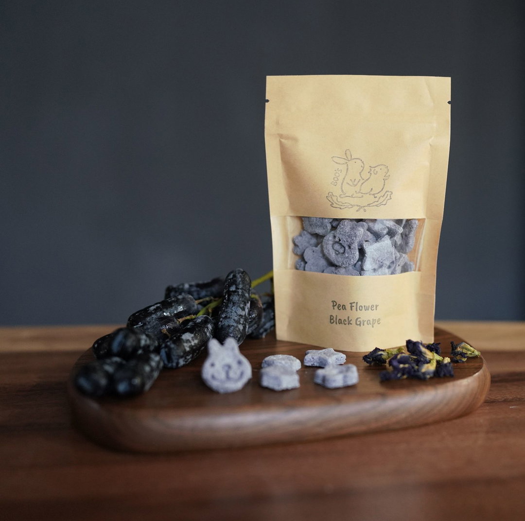 Peaflower & Black Grape Oat Cookies