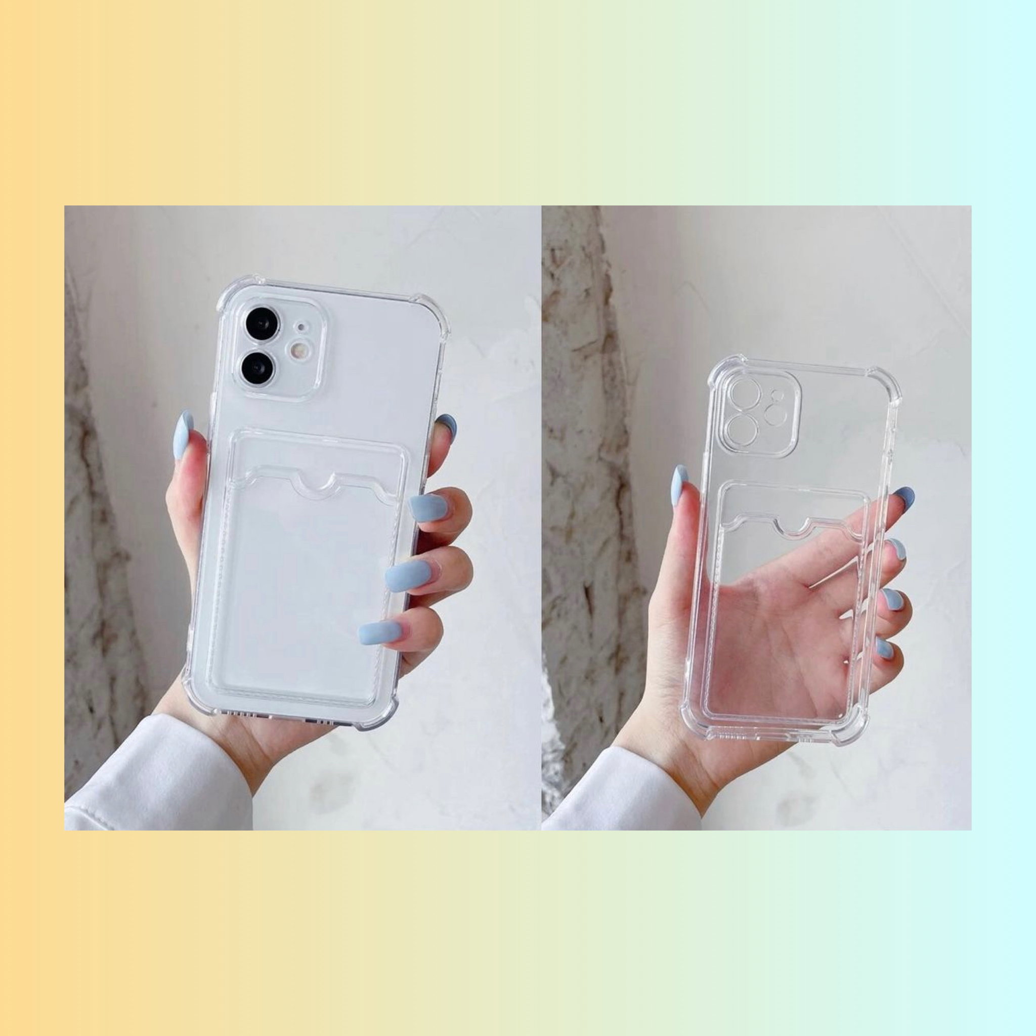 Iphone Clear Case with Card Slot [CLEAR/Iphone 13]_0