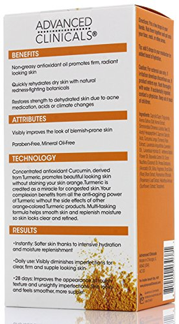 Advanced Clinicals Turmeric Oil Face Serum