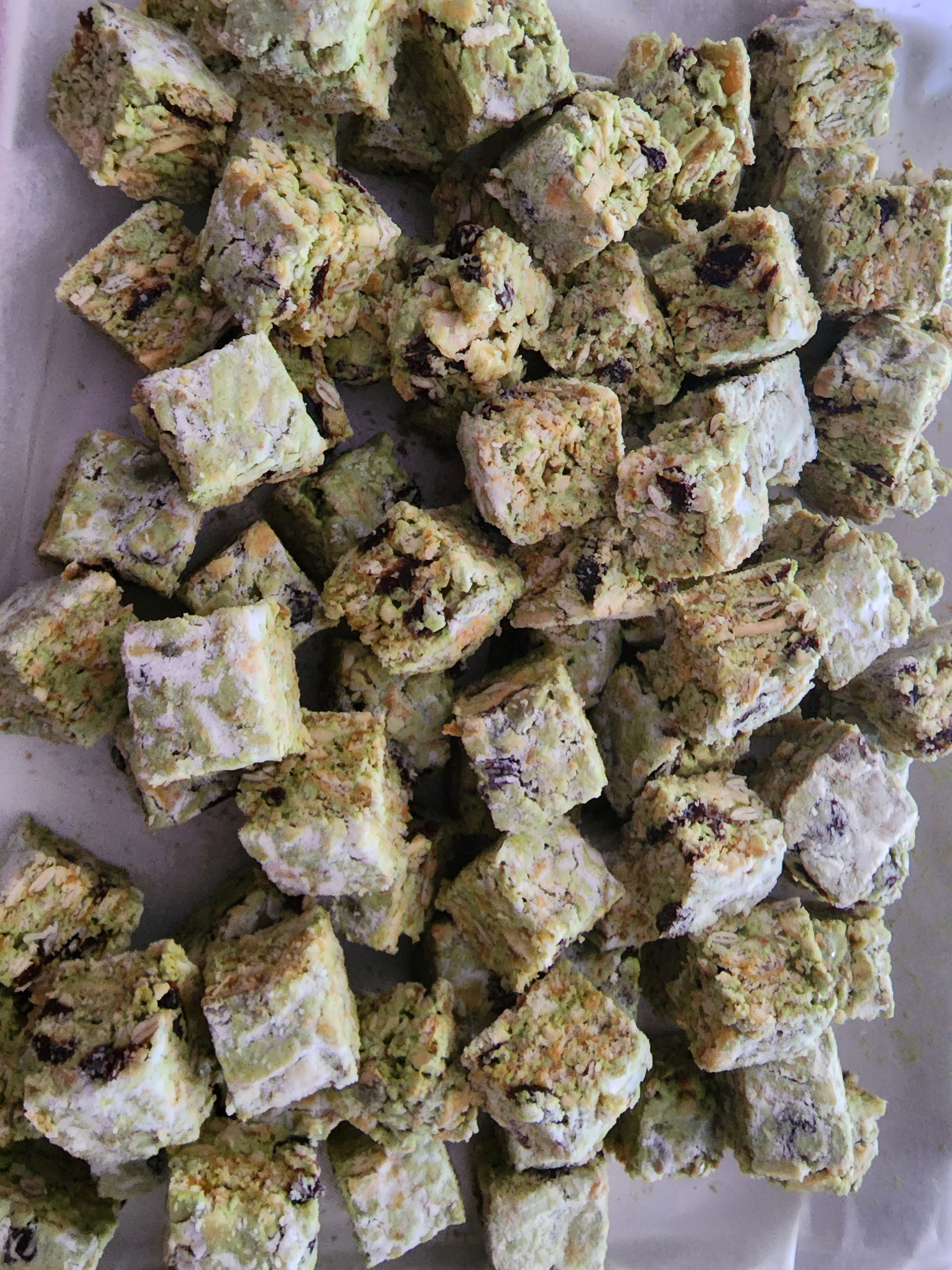 Pandan coconut snowflakes biscuits _1