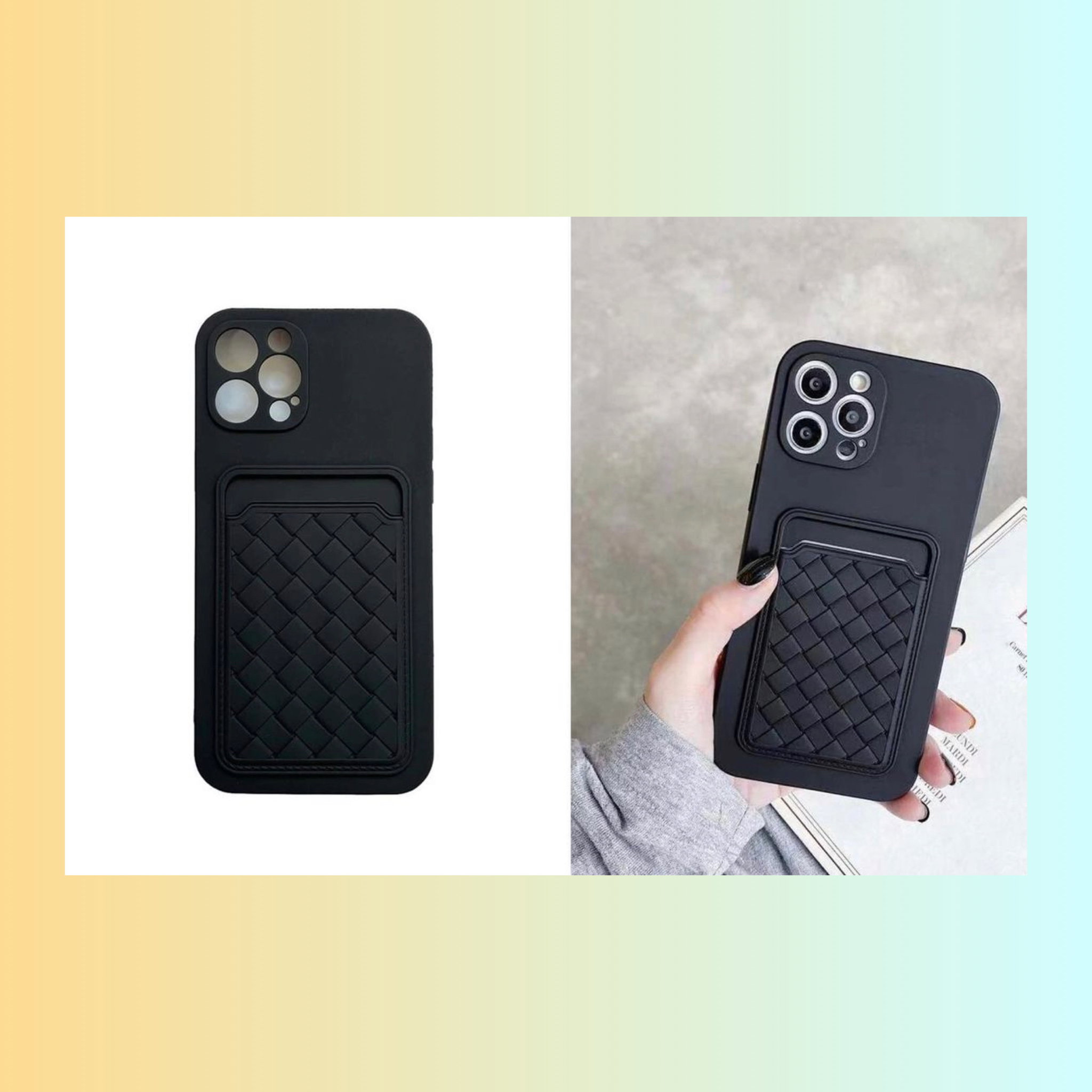 Iphone Case with Card Slot [BLACK/Iphone 11 PRO]_0