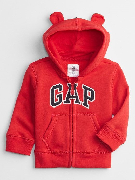 Zip Hoodie in Red_1
