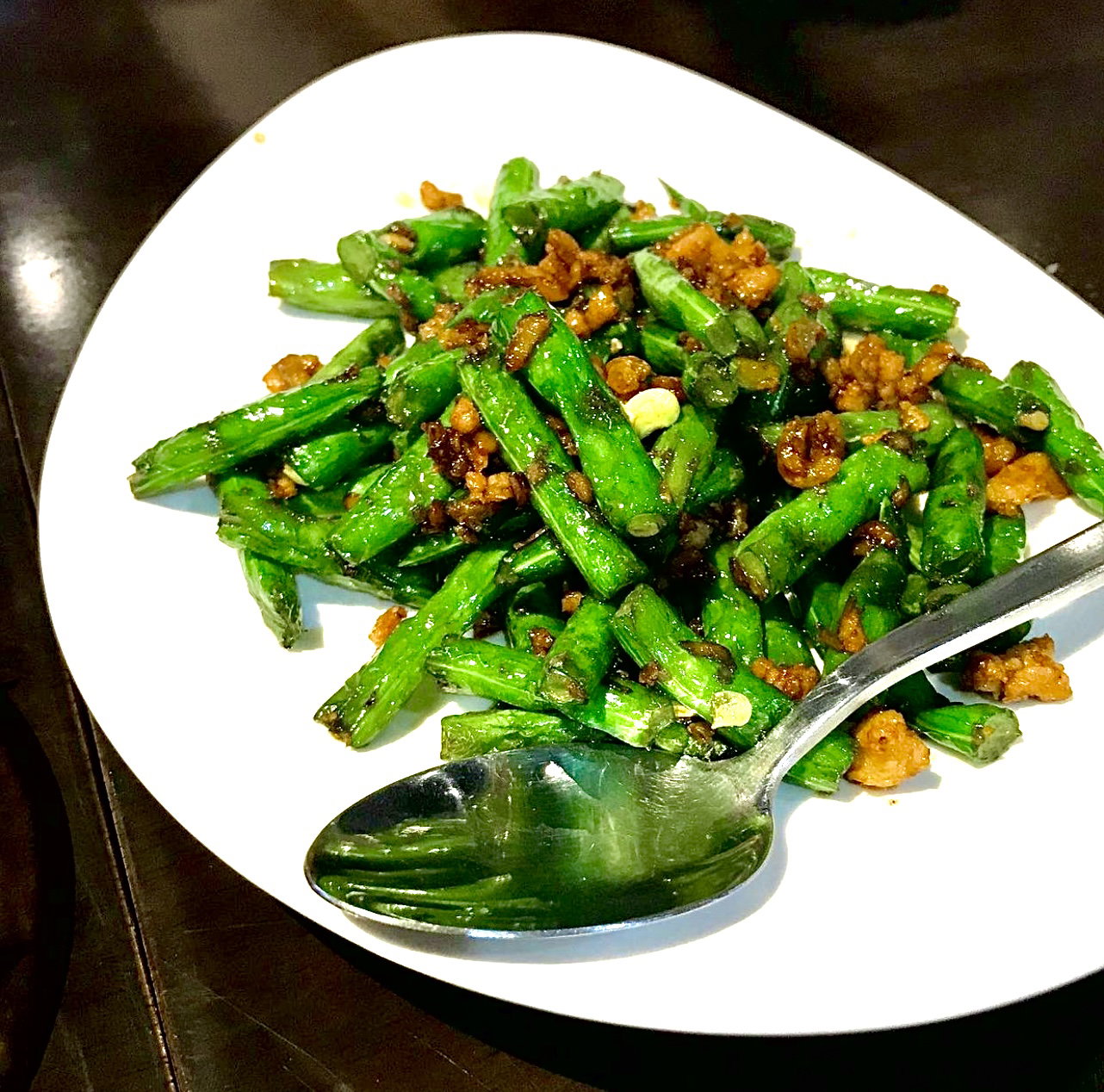 French Beans with Minced Meat & Dried Shrimps 乾煸四季豆