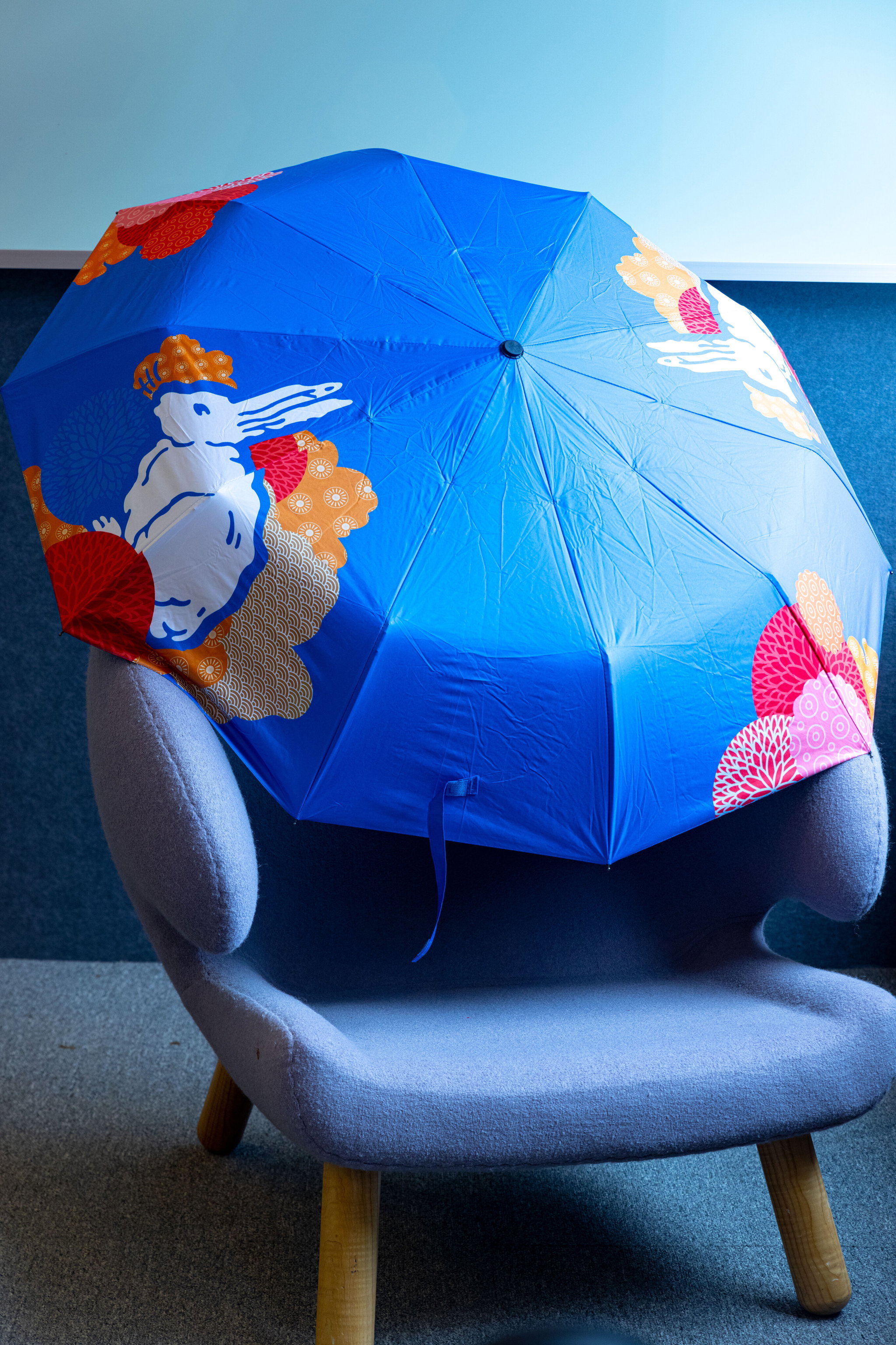 White Rabbit Automatic Umbrella (Flower)_0