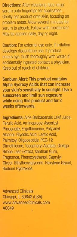 Advanced Clinicals Vitamin C Anti Aging Serum