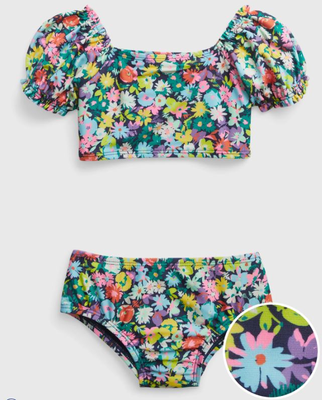 Multi Floral Swim two piece _0