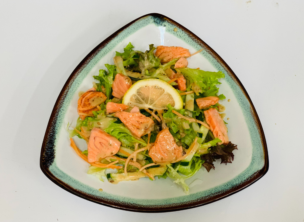 E019S Salmon Sashimi Salad　サーモン刺身サラダ （三文鱼刺身沙拉）_0