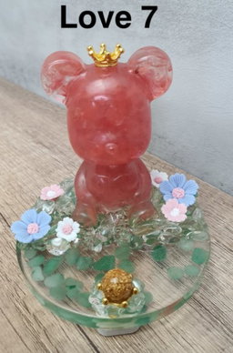 Bear Love Set (Includes 1 Bear Love + Heart Shaped Butter Cookies + Iridescent Flower)