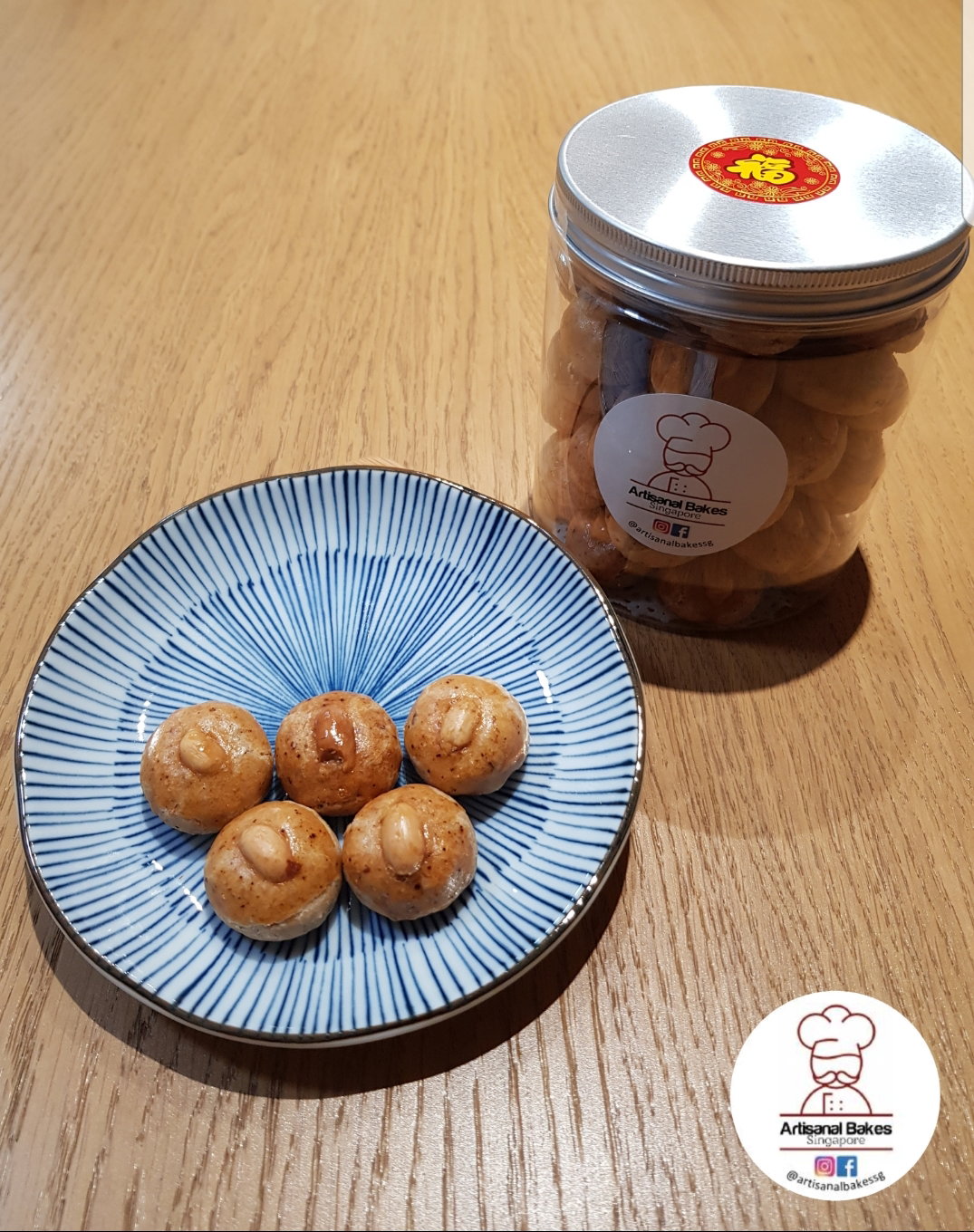 Crunchy Peanut Cookies (~400g)