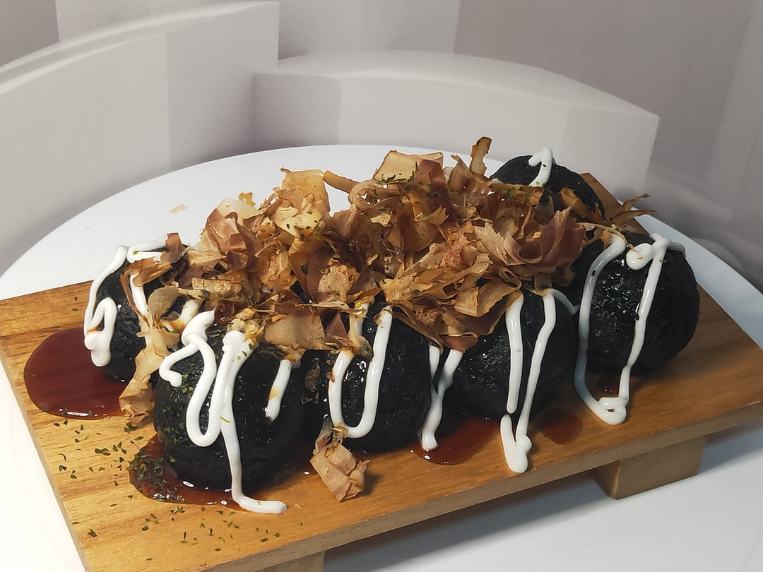 [Signature] Squid Ink Takoyaki