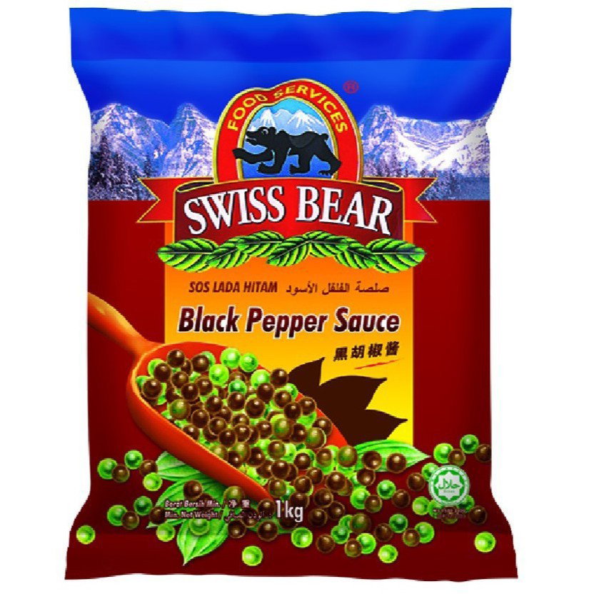 Swiss Bear Sos Lada Hitam 1kg
