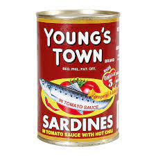 young's town tomato sardines with hot chili