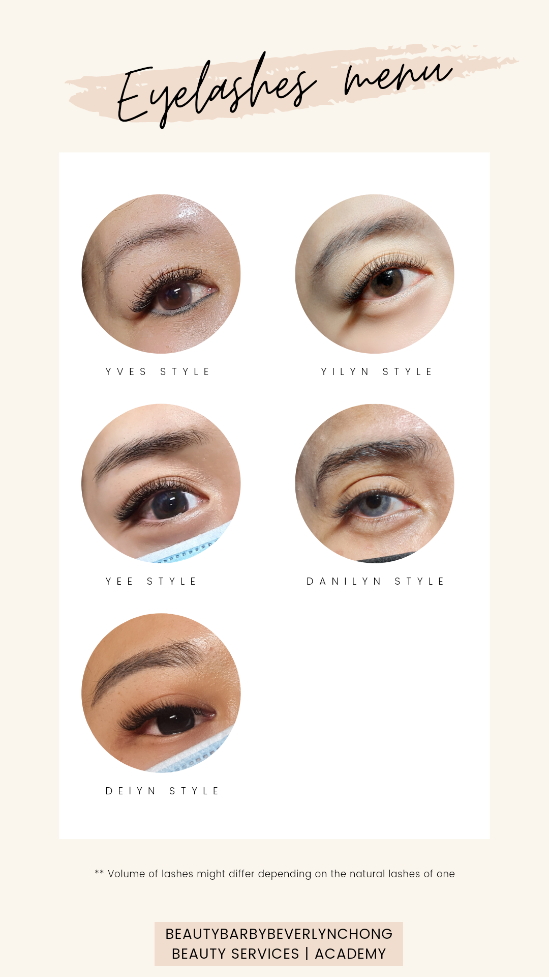 Eyelashes services