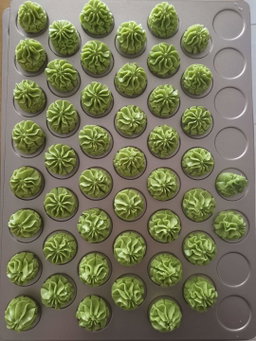 Eggless Matcha butter cookies 